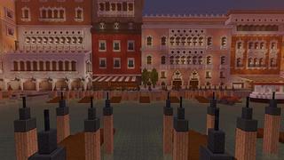 Screenshot of the Minecraft Bedrock Marketplace product City Parkour: Waterfront! created by inPixel.