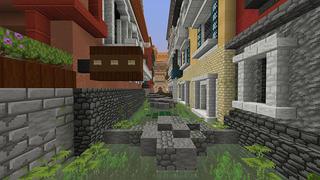 Screenshot of the Minecraft Bedrock Marketplace product City Parkour: Waterfront! created by inPixel.