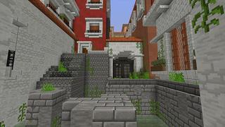 Screenshot of the Minecraft Bedrock Marketplace product City Parkour: Waterfront! created by inPixel.