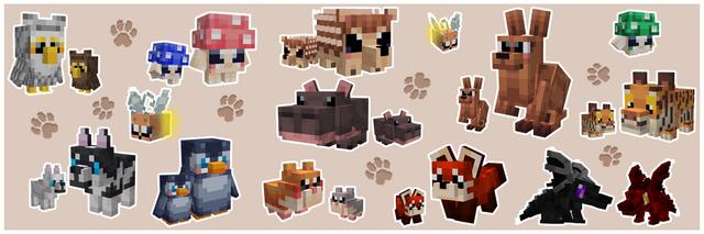 Panorama of the Minecraft Bedrock Marketplace product Cute Pets created by inPixel.