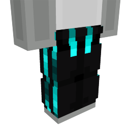 Thumbnail of the Minecraft Bedrock Marketplace product Cyan Energy Pants created by inPixel.
