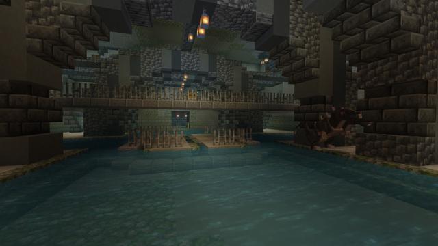 Screenshot of the Minecraft Bedrock Marketplace product Dark Rooms created by inPixel.