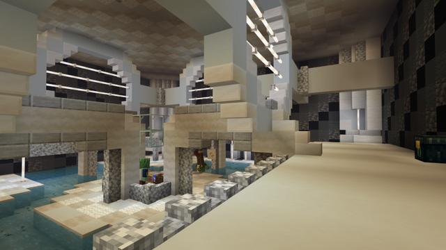Screenshot of the Minecraft Bedrock Marketplace product Dark Rooms created by inPixel.