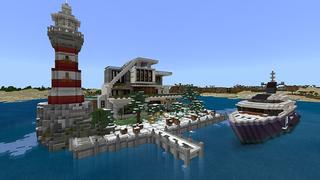 Screenshot of the Minecraft Bedrock Marketplace product Epic Millionaire Mansions created by inPixel.