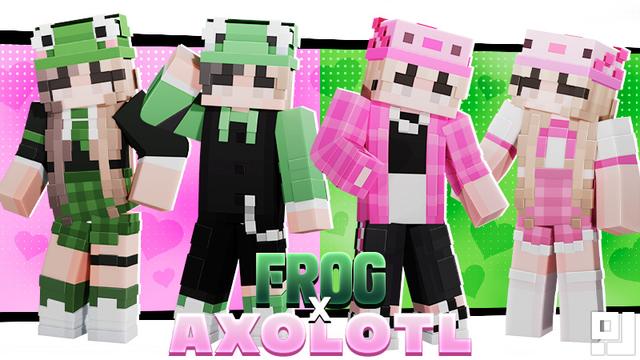 Thumbnail of the Minecraft Bedrock Marketplace product Frog X Axolotl created by inPixel.