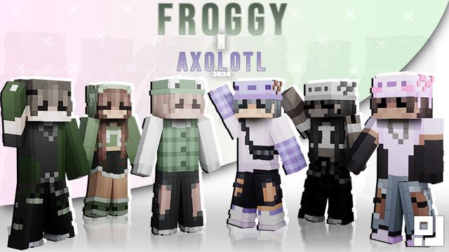 Thumbnail of the Minecraft Bedrock Marketplace product Froggy x Axolotl 2024 created by inPixel.
