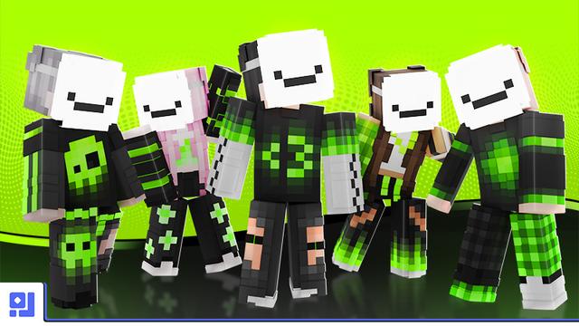 Thumbnail of the Minecraft Bedrock Marketplace product Green Mask created by inPixel.
