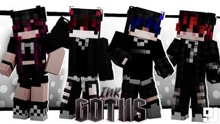 Thumbnail of the Minecraft Bedrock Marketplace product Ink Goths created by inPixel.