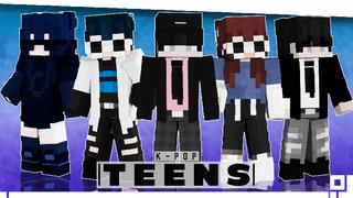 Thumbnail of the Minecraft Bedrock Marketplace product K-POP Teens created by inPixel.