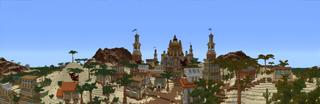 Panorama of the Minecraft Bedrock Marketplace product Lost Egypt created by inPixel.