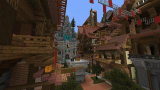 Screenshot of the Minecraft Bedrock Marketplace product Lucky Blocks Parkour created by inPixel.