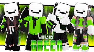 Thumbnail of the Minecraft Bedrock Marketplace product Masks in Green created by inPixel.