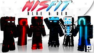 Thumbnail of the Minecraft Bedrock Marketplace product Misfits Blue and Red created by inPixel.