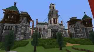 Screenshot of the Minecraft Bedrock Marketplace product Most Secure Mansion created by inPixel.