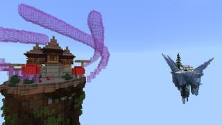 Screenshot of the Minecraft Bedrock Marketplace product Mythical Skyblock created by inPixel.