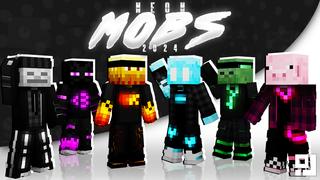 Thumbnail of the Minecraft Bedrock Marketplace product Neon Mobs 2024 created by inPixel.