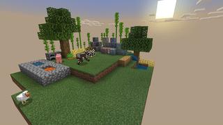 Screenshot of the Minecraft Bedrock Marketplace product One Block Lucky Block created by inPixel.