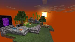 Screenshot of the Minecraft Bedrock Marketplace product One Block Lucky Block created by inPixel.