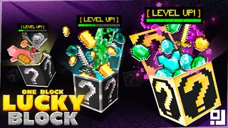 Thumbnail of the Minecraft Bedrock Marketplace product One Block Lucky Block created by inPixel.