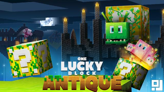 Thumbnail of the Minecraft Bedrock Marketplace product One Lucky Block Antique created by inPixel.