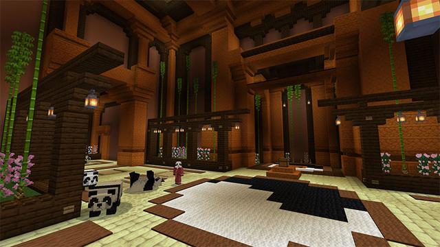 Screenshot of the Minecraft Bedrock Marketplace product Panda Paradise created by inPixel.