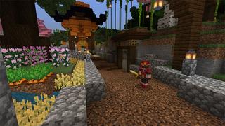 Screenshot of the Minecraft Bedrock Marketplace product Panda Paradise created by inPixel.