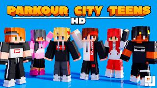 Thumbnail of the Minecraft Bedrock Marketplace product Parkour City Teens HD created by inPixel.