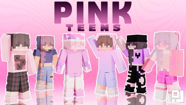 Thumbnail of the Minecraft Bedrock Marketplace product Pink Teens created by inPixel.