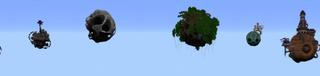 Panorama of the Minecraft Bedrock Marketplace product Planets created by inPixel.