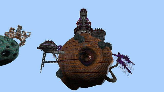 Screenshot of the Minecraft Bedrock Marketplace product Planets created by inPixel.