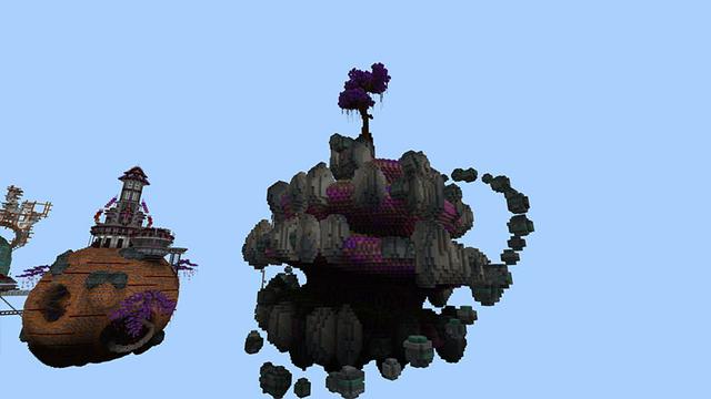 Screenshot of the Minecraft Bedrock Marketplace product Planets created by inPixel.