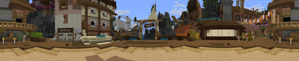 Panorama of the Minecraft Bedrock Marketplace product Seal Chase Infinite Parkour created by inPixel.