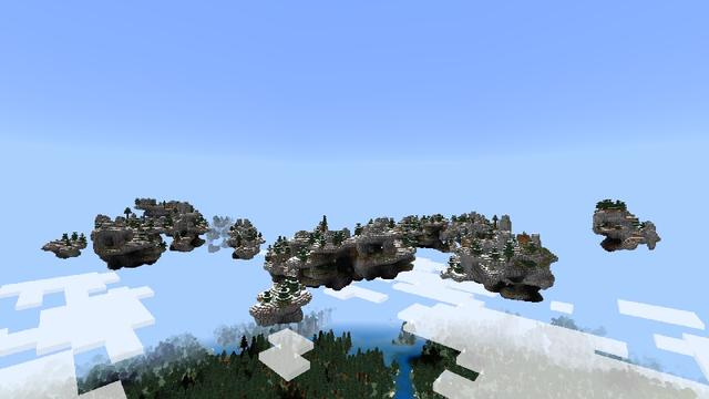 Screenshot of the Minecraft Bedrock Marketplace product Sky Islands created by inPixel.