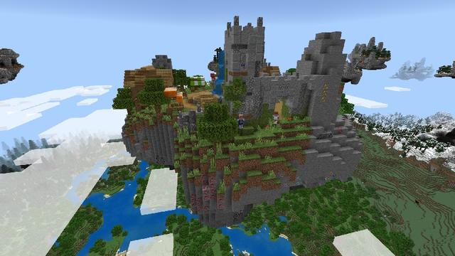 Screenshot of the Minecraft Bedrock Marketplace product Sky Islands created by inPixel.