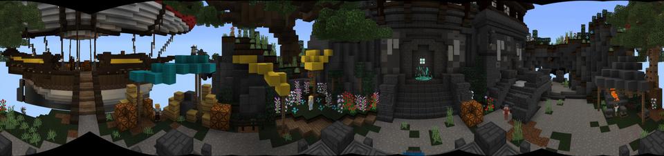 Panorama of the Minecraft Bedrock Marketplace product Sky Quest created by inPixel.