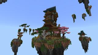 Screenshot of the Minecraft Bedrock Marketplace product Skyblock Anime created by inPixel.