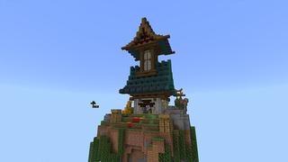 Screenshot of the Minecraft Bedrock Marketplace product Skyblock Anime created by inPixel.