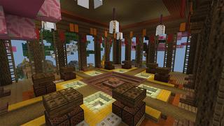 Screenshot of the Minecraft Bedrock Marketplace product Skyblock Anime created by inPixel.