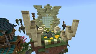 Screenshot of the Minecraft Bedrock Marketplace product Skyblock Anime created by inPixel.