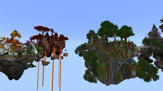 Screenshot of the Minecraft Bedrock Marketplace product Skyblock Block Planets created by inPixel.