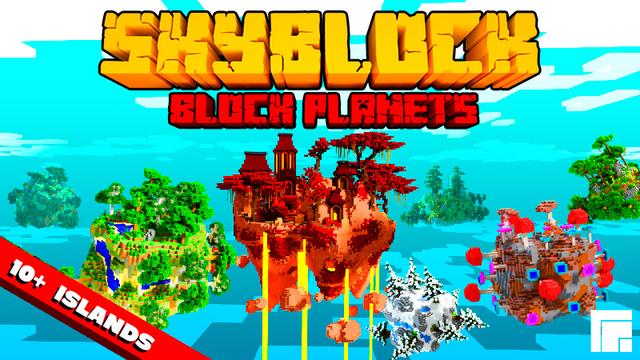 Thumbnail of the Minecraft Bedrock Marketplace product Skyblock Block Planets created by inPixel.
