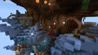 Screenshot of the Minecraft Bedrock Marketplace product Skyblock Jump Tower created by inPixel.