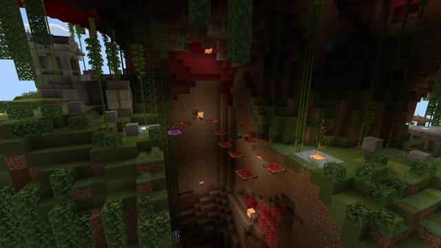 Screenshot of the Minecraft Bedrock Marketplace product Skyblock Jump Tower created by inPixel.