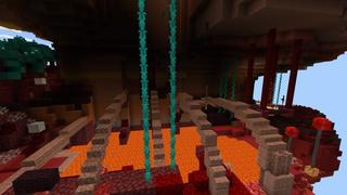 Screenshot of the Minecraft Bedrock Marketplace product Skyblock Jump Tower created by inPixel.