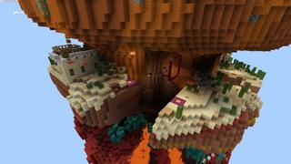 Screenshot of the Minecraft Bedrock Marketplace product Skyblock Jump Tower created by inPixel.