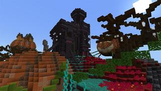 Screenshot of the Minecraft Bedrock Marketplace product Skyblock Pumpkins created by inPixel.