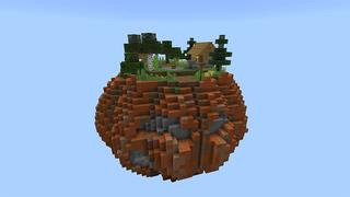 Screenshot of the Minecraft Bedrock Marketplace product Skyblock Pumpkins created by inPixel.