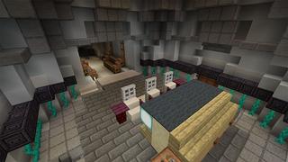 Screenshot of the Minecraft Bedrock Marketplace product Skyblock Space Wars created by inPixel.