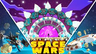 Thumbnail of the Minecraft Bedrock Marketplace product Skyblock Space Wars created by inPixel.
