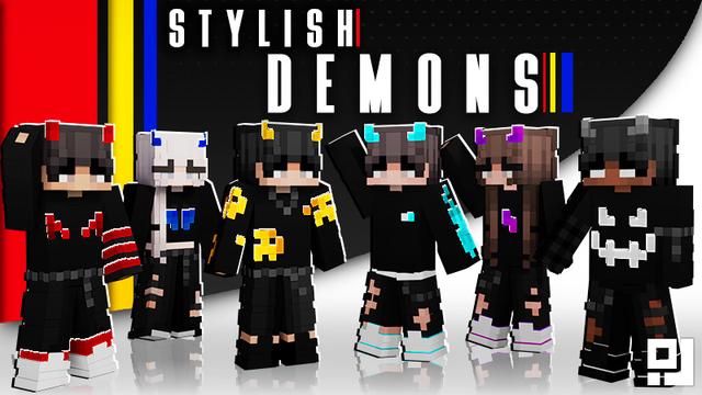 Thumbnail of the Minecraft Bedrock Marketplace product Stylish Demons created by inPixel.